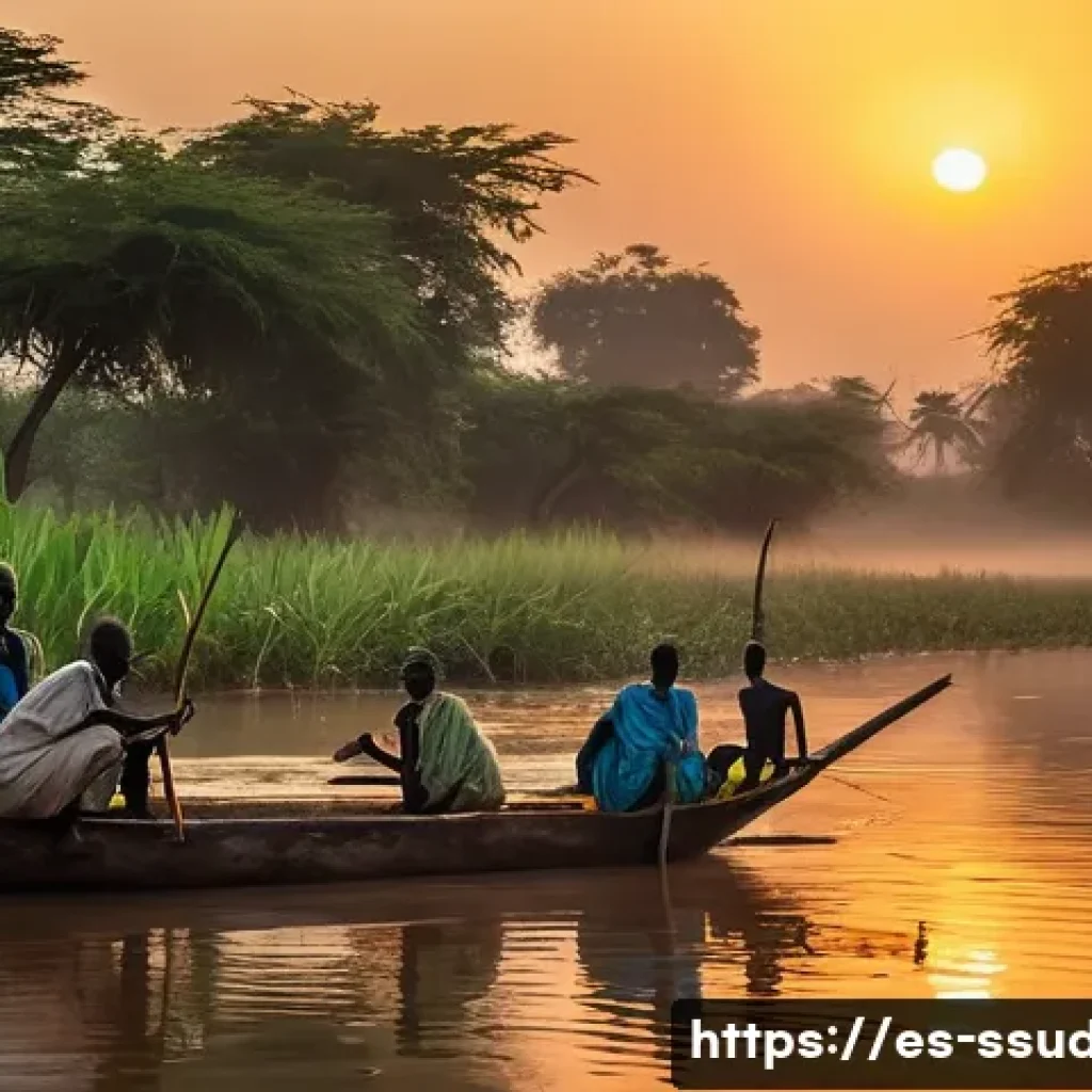 와우 Wau  도시 소개 - **"Jur River Morning Life in Wau, South Sudan."**
    A serene and authentic depiction of daily life...
