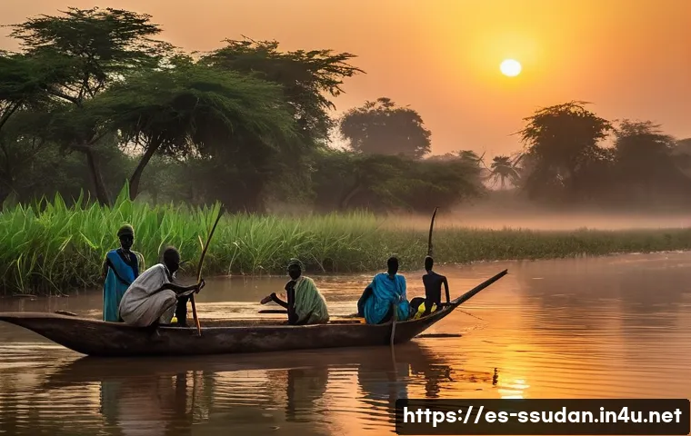 와우 Wau 도시 소개 - **"Jur River Morning Life in Wau, South Sudan."**
A serene and authentic depiction of daily life...
